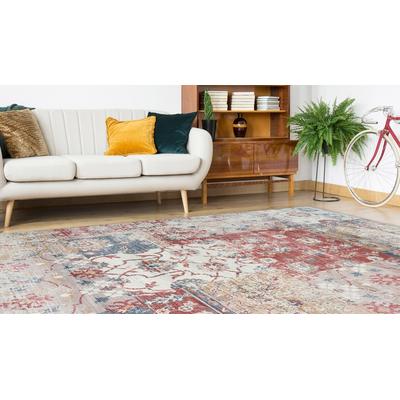Teppich CALO-DELUXE "Emin 1003", bunt (multi), B:120cm H:10mm L:170cm, Baumwolle, Teppiche, Teppich, reine Baumwolle, Wohnzimmer