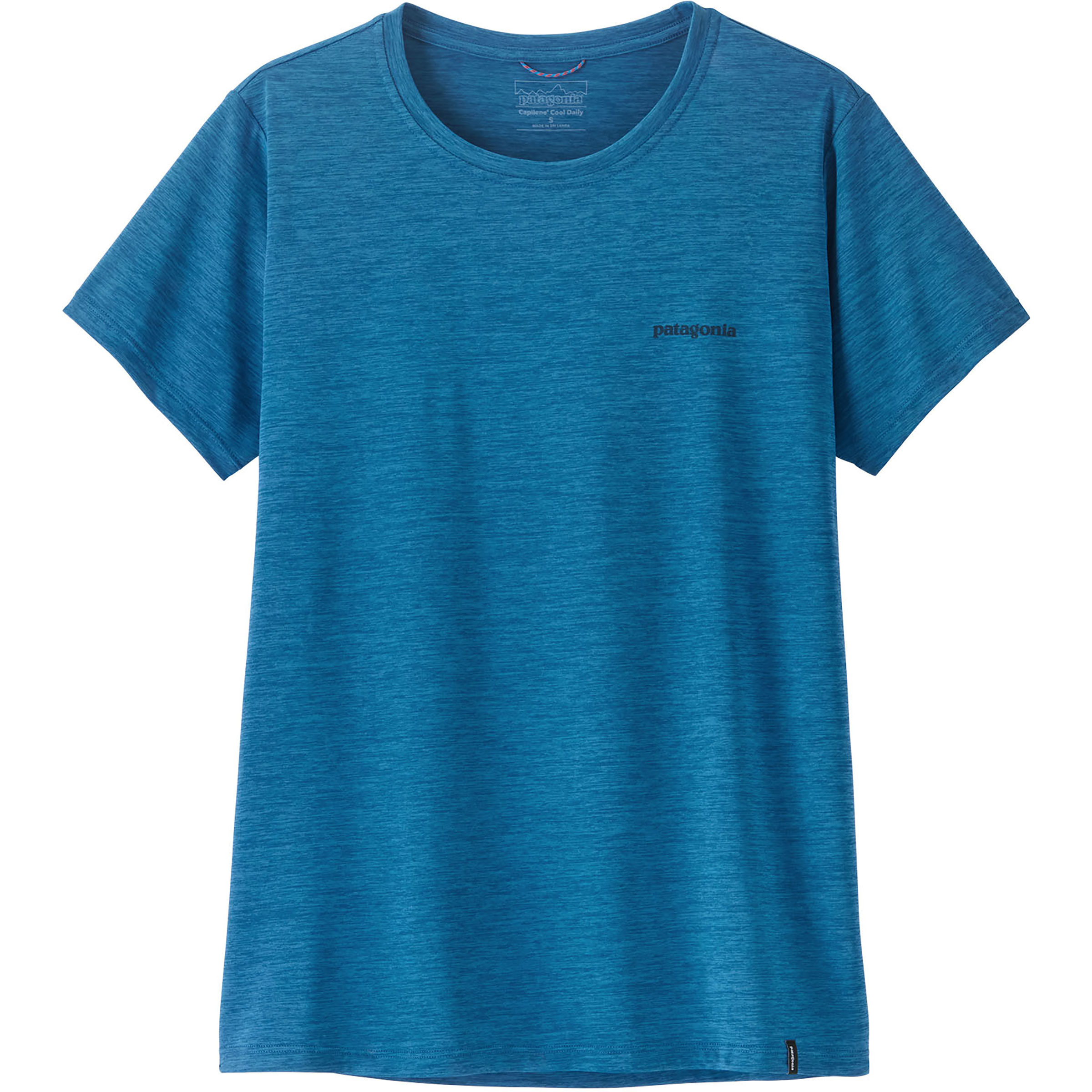 Patagonia Cap Cool Daily Boardshort Logo Damen T-Shirts blau Größe XS Trekking Atmungsaktiv