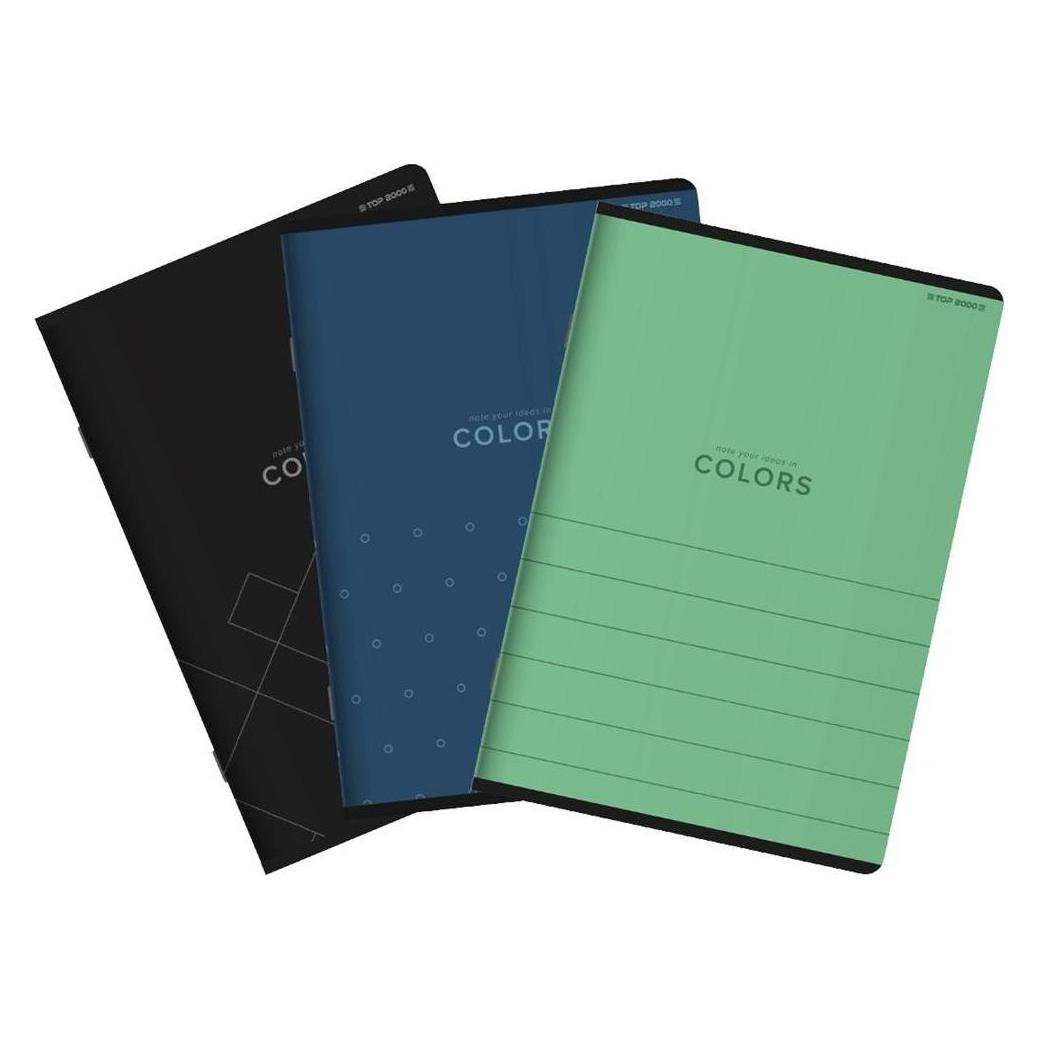 TOP Notizbuch A4/60K grotelės Colors (5 Stück) (A4, Kariert) (502316)