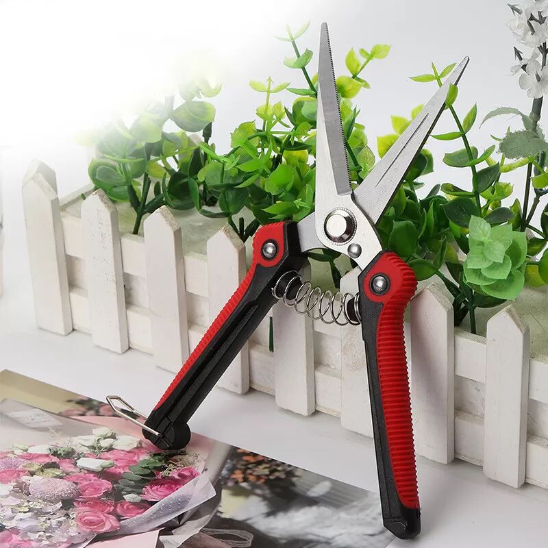 INF Gartenschere (Rot und Silber)