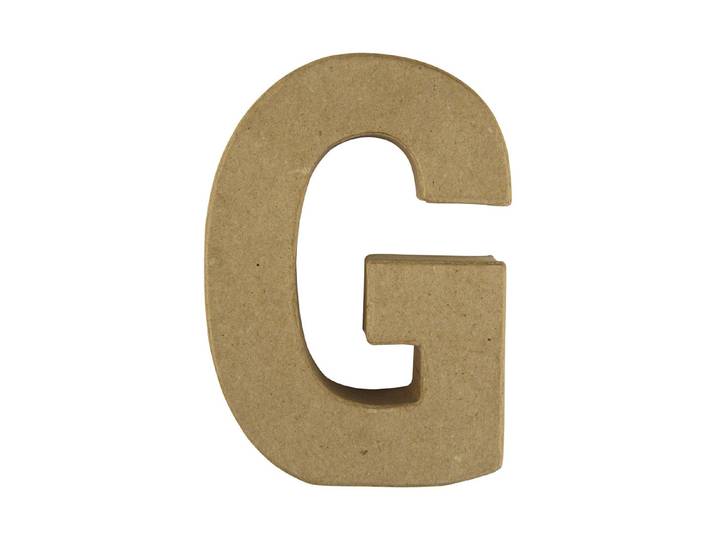 Rayher Pappmaché-Buchstabe G 15 × 10.5 × 3 cm