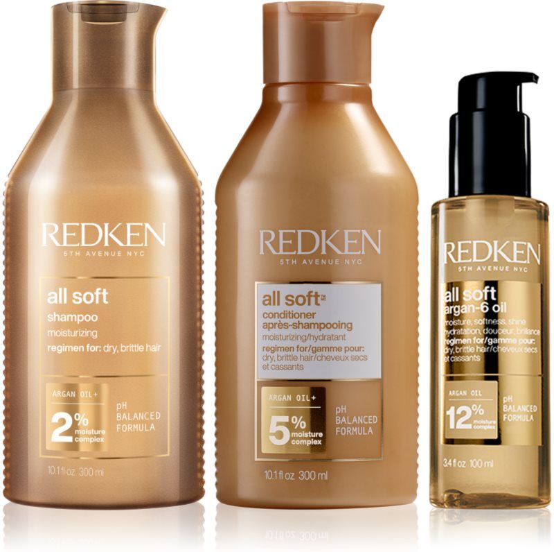 Redken All Soft ensemble pour cheveux secs et fragiles