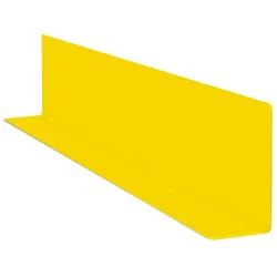 PROREGAL Unterfahrschutz-Winkel für Rammschutz-Geländer S-Line | HxBxT 20x188x10cm | Materialstärke 4cm | Kunststoffbeschichteter Stahl | Gelb