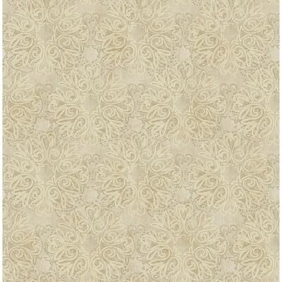 Seabrook Designs Seabrook Design Rhea Floral Medallion Unpasted Wallpaper