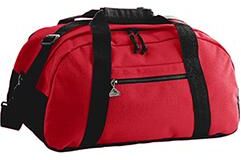 Augusta Sportswear 1703 Large Ripstop Duffel Bag in Red/Black   Polyester