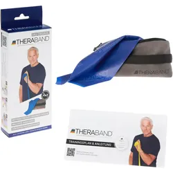 Theraband Fitnessband 2,5 m in Türanker-Tasche 204 - blau 2,6 Kg
