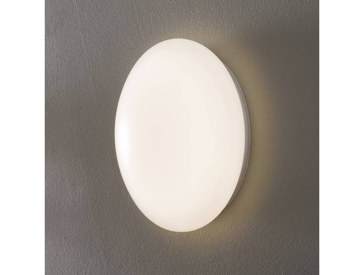 MEGAMAN Wandleuchte Renzo+, weiß / opal, für Flurbereich, Kunststoff, Deckenlampe