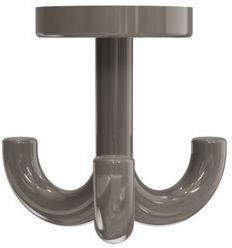 Hewi 477 Haken 477.90.05084 3-fach, drehbar, umbra