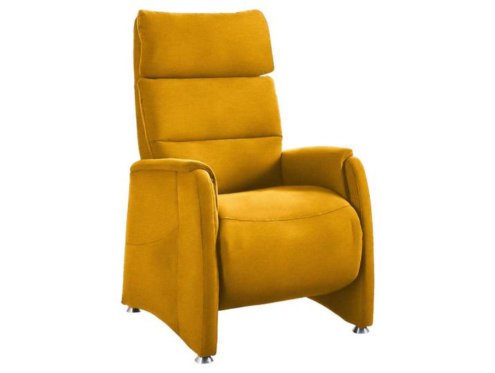 Cantus Fernsehsessel, Senfgelb, Metall, 69x111x83 cm, Goldenes M, Relaxfunktion, Wohnzimmer, Sessel, Fernsehsessel