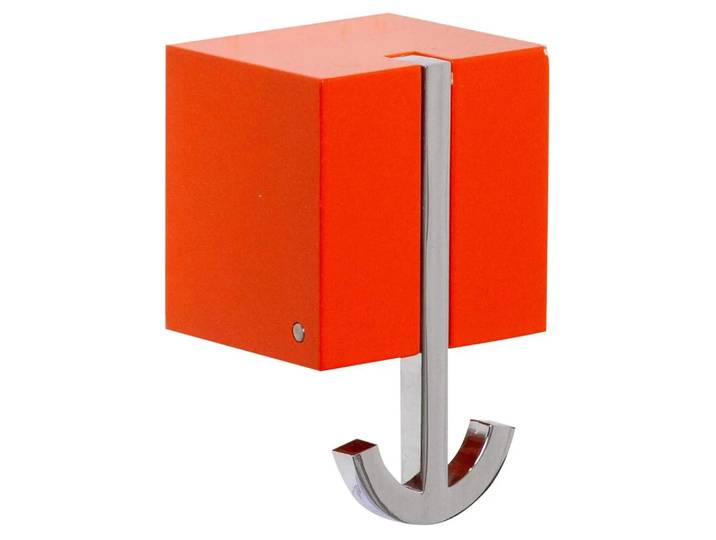 Klapphaken Ancora, Lack Orange, Gussteil Verchromt