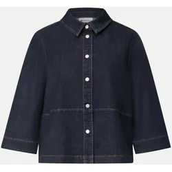 Jeansbluse mit 3/4-Arm Blau 38