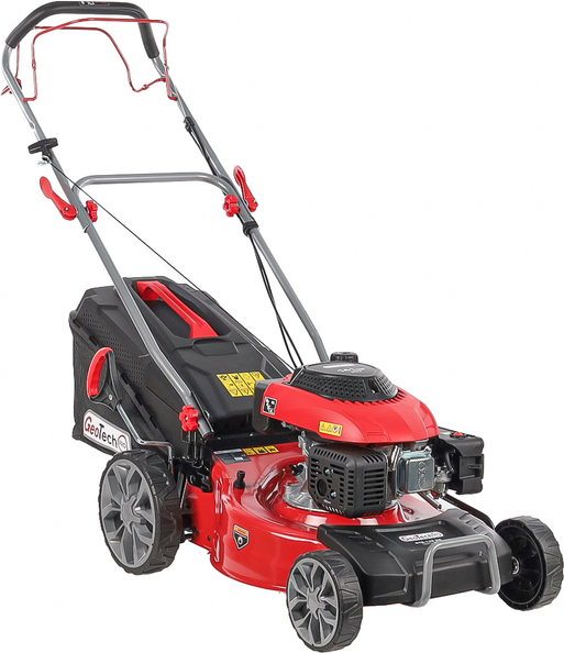 GeoTech Pro S46-140BG - Tosaerba a scoppio semovente - 2in1: raccolta + scarico posteriore