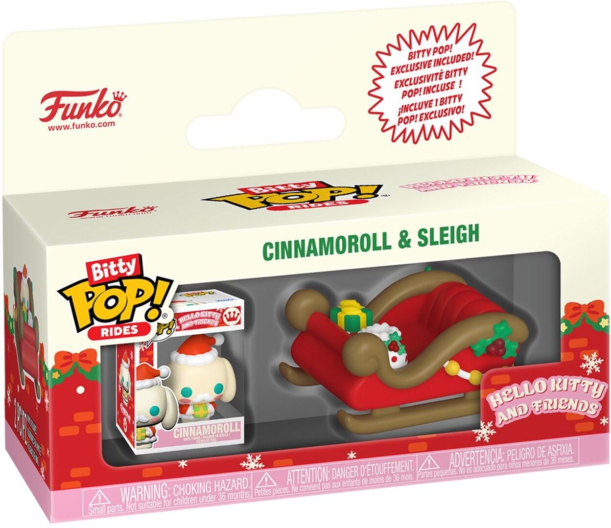 Funko Bitty Pop! Rides: Hello Kitty And Friends (Holiday) - Cinnamoroll &