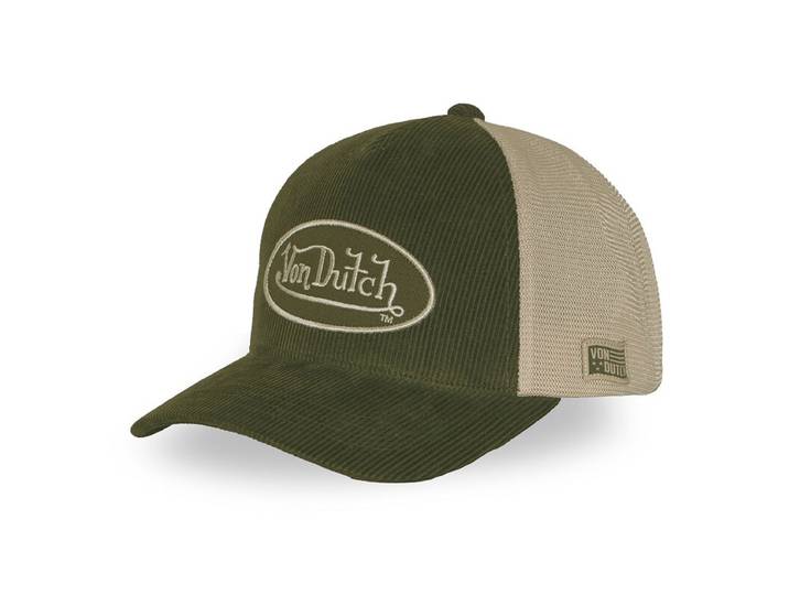 VONDUTCH Casquette Baseball en Velours Côtelé Premium avec Écusson