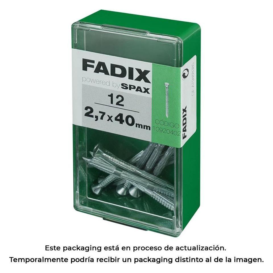 Fadix Box s 12 Stück. cp Nagel gestreift Stahl 2,7x40mm (12 Stk., 40 mm) (49456007)