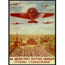 POSTER Reisebüro Sowjetische Luftfahrt A3 Rahmenlos