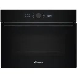 BAUKNECHT Backofen mit Mikrowelle "BCW56HMSK", schwarz, B:55,9cm H:45,5cm T:54,3cm, Backöfen, SoftClose-Tür, Dynamic Steam, Schnellstart, Brot-Auftaufunktion