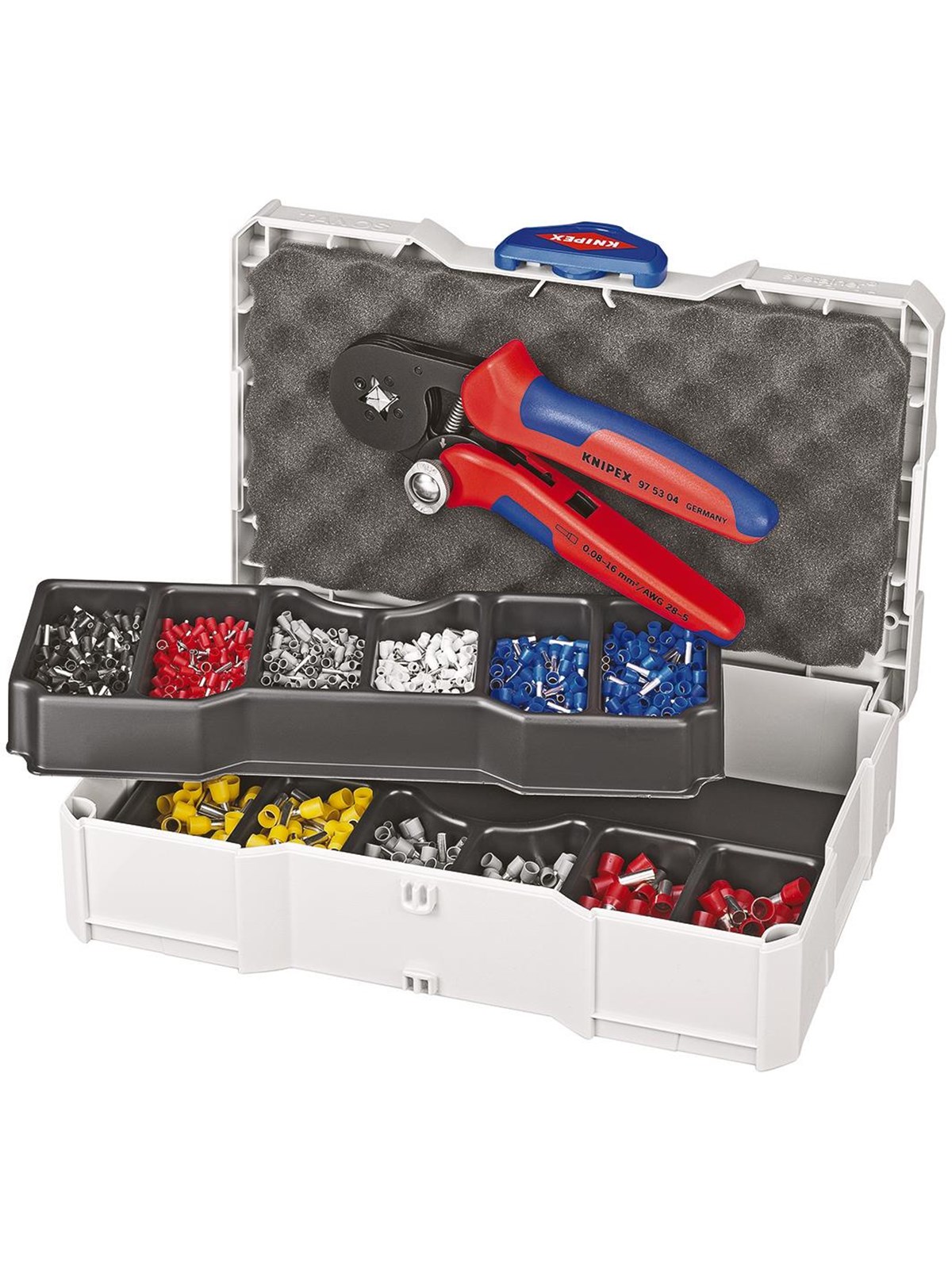 KNIPEX Crimp-Sortimente, für Aderendhülsen mit Kunststoffkragen