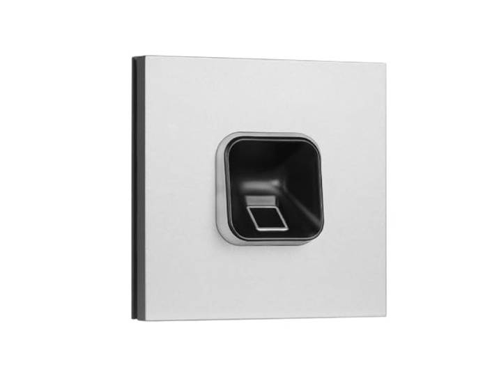 EKEY 204707 sLine Fingerprintset (Fingerprint Schwarz, Siedle Vario Modul Silber-Metallic, Controller), Biometrische Zutrittslösung für Türsprechanlage Siedle, 0,4 W, 12-24 V, Schwarzer Fingerprint