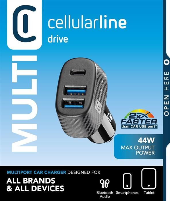 Cellular Line Car Multipower Trio-black
