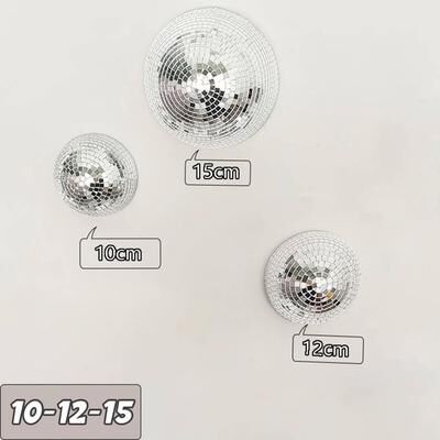 Inspired Finds Modern Disco Mirror Wall Art Semicircle Reflective Decor For Stylish Interiors 3.94 4.72 5.91in