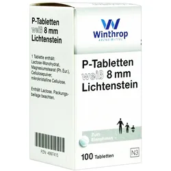 P Tabletten weiß 8 mm 100 St