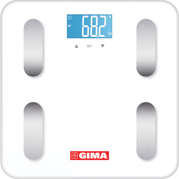 Gima Bilancia Body Fat Equilibra Bianca
