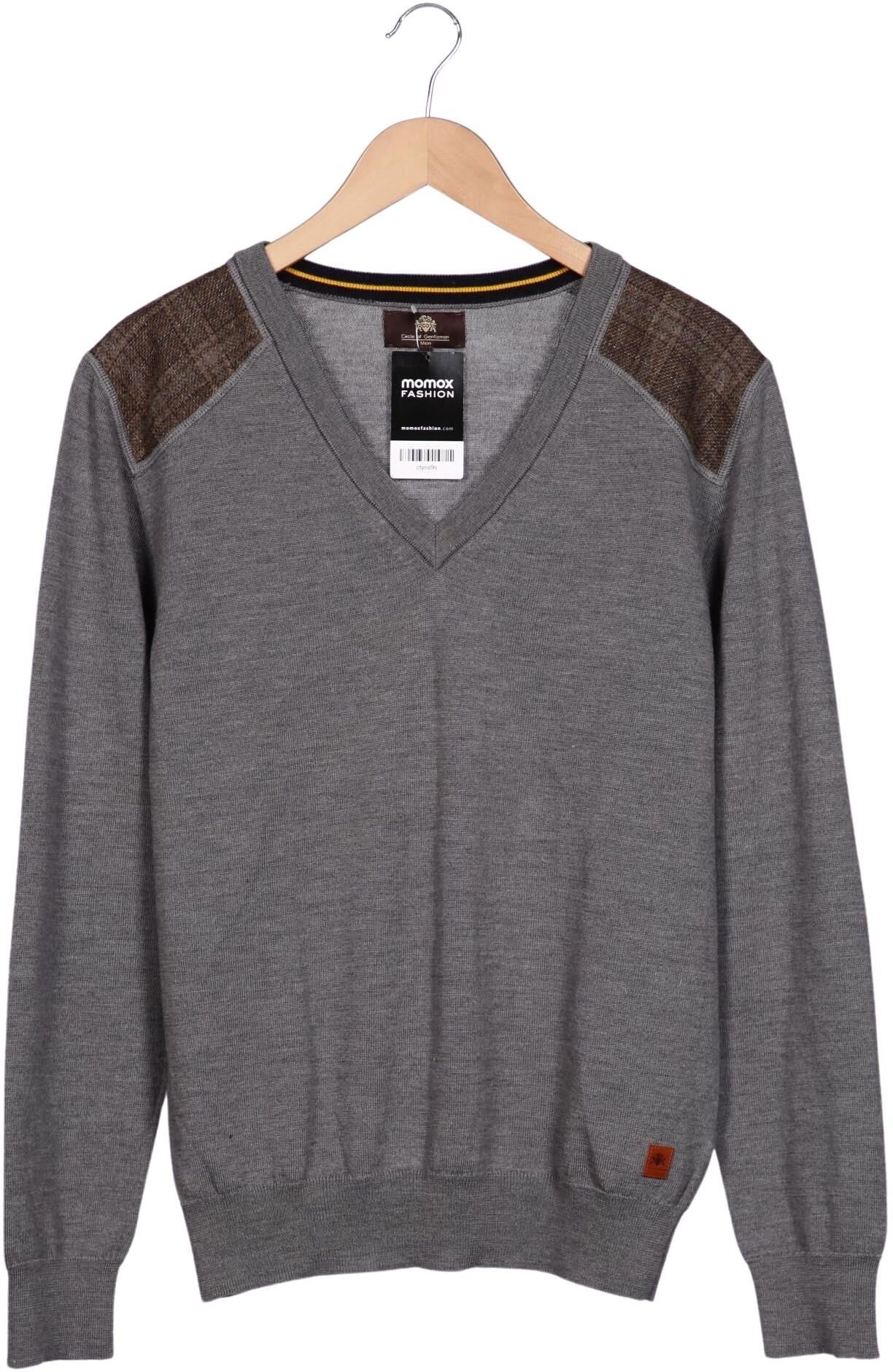 Circle of Gentlemen Herren Pullover, Grau, Gr. XL, Wolle - Second Hand