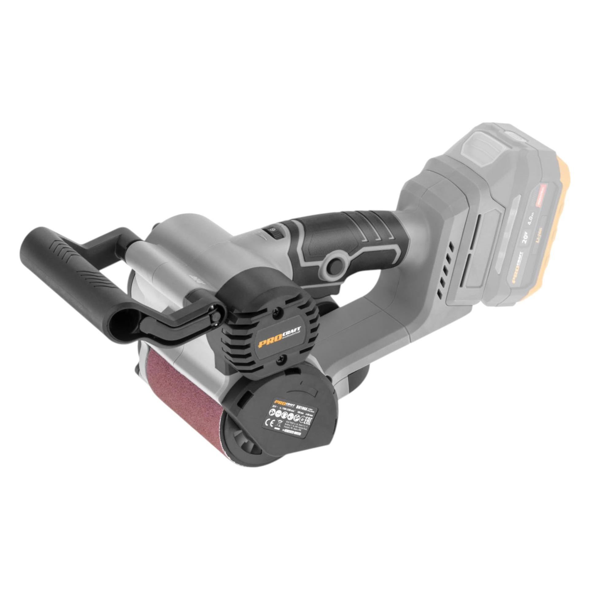 Procraft Industrial BM100A bb Akku Walzenschleifer 20 V 80 x 100 mm Brushless Solo - ohne Akku (Walzenschleifer) (BM100A bb)