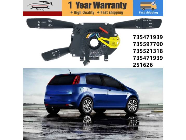 Interrupteur combiné de colonne de direction, pour Fiat Punto Grande Punto Punto Evo, 735471939 735597700 735521318 735471939 251626