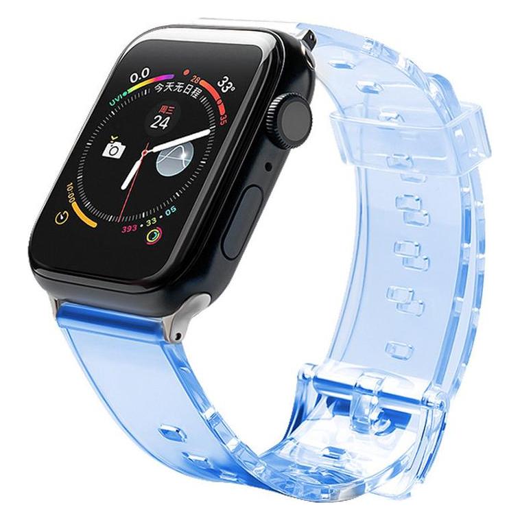 Hurtel Strap Light replacement band strap for Watch 6 / 5 / 4 / 3 / 2 / SE (40mm / 38mm) blue (TPU) (1404978613)