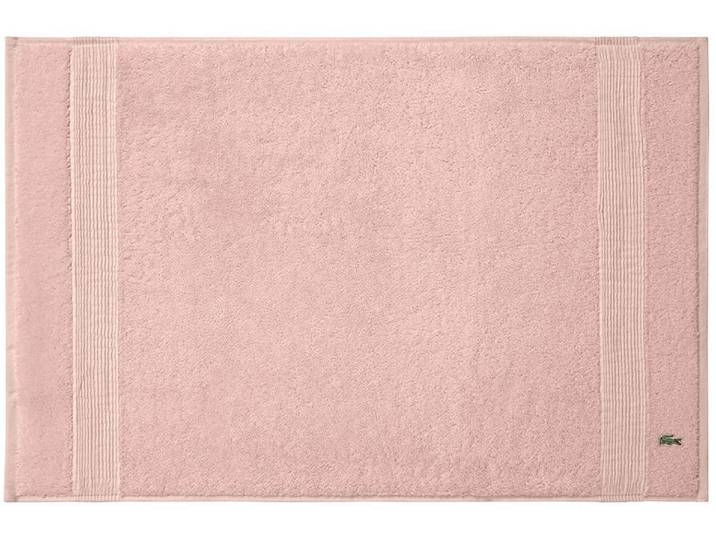 Badematte LACOSTE LLECROCO , rosa (rosepal), H:3mm, Baumwolle, Badematten, Badematte, mit Label-Applikationen
