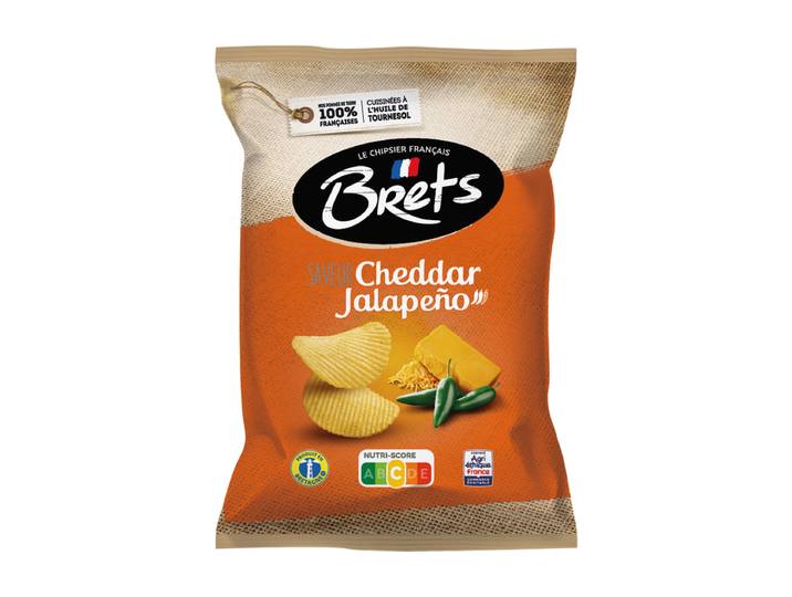 BRET'S Chips saveur Cheddar Jalapeño - 125 g