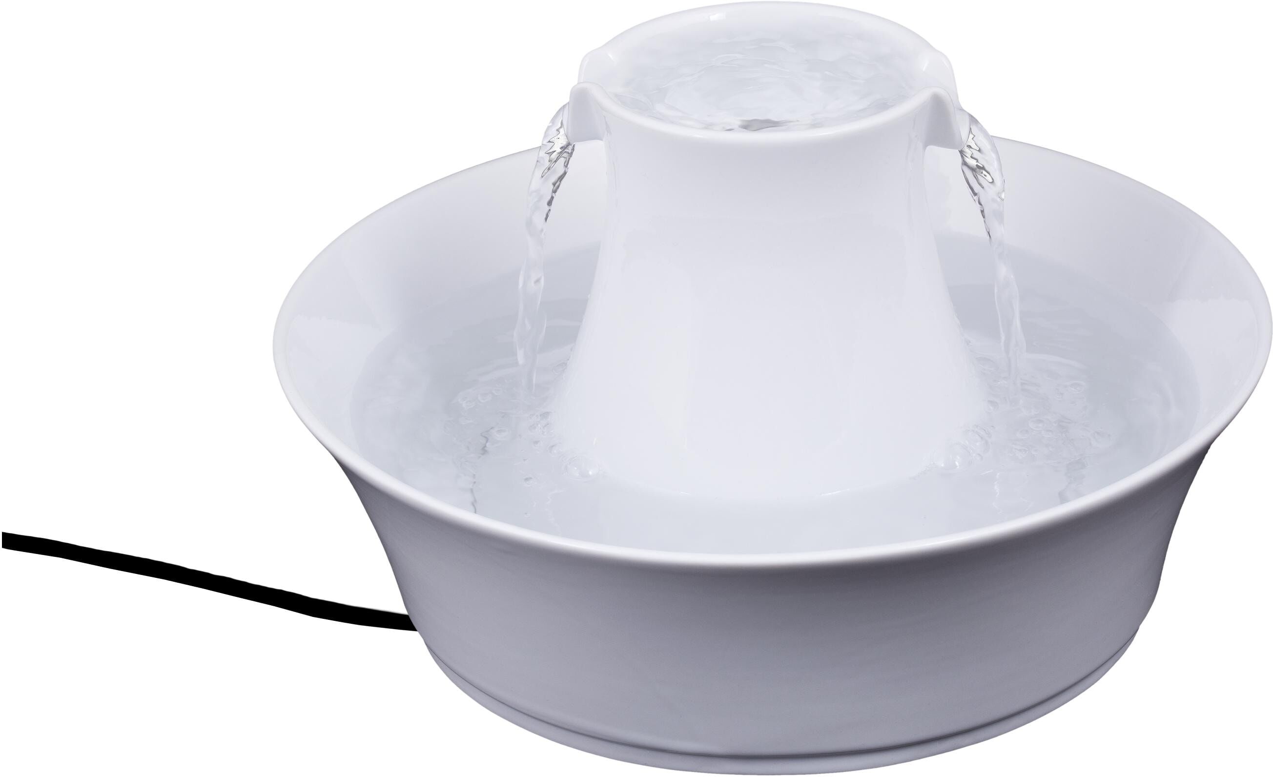Wasserspender PETSAFE "Drinkwell Keramik-Trinkbrunnen Avalon 2 l", weiss (weiß), Keramik, Haustiertränken, Wasserspender weiß Einheitsgröße