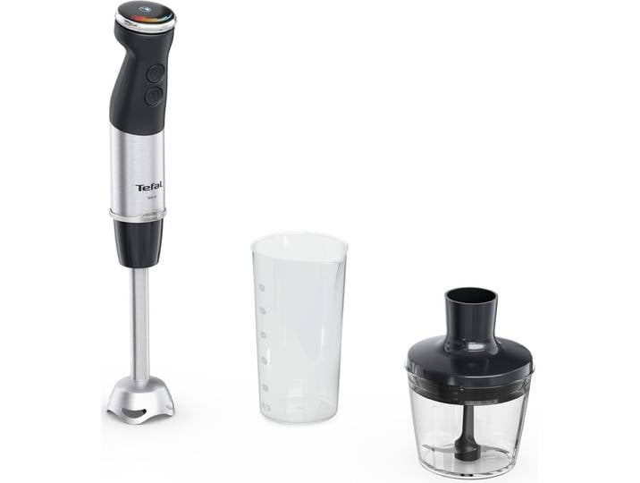 TEFAL Stabmixer HB6728 , schwarz (silber, schwarz), B:7cm H:40cm T:7cm, Mixer, Quickchef+ Stabmixer, Powelix Klingen-Technologie für schnelles Mixen, Stabmixer