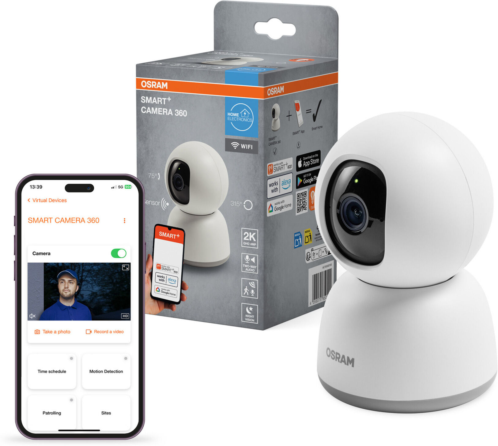 OSRAM Smart Wifi 360 Camera  Weiß