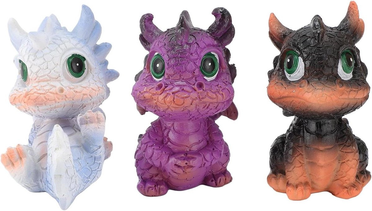 Charmant Baby Draak Figuur - Mini Draak Beeldje voor Tafeldecoratie