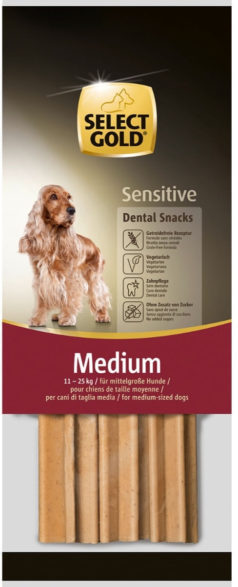 Select Gold Sensitive Dental Snack Dog Medium 168G