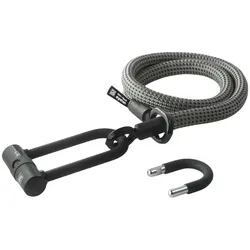 TEX-LOCK Textilschloss Eyelet inkl. UX-Lock 120 cm | Electric Grey