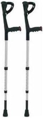 Budetta Farma Stampella Inox Lega Leggera 2 Pezzi