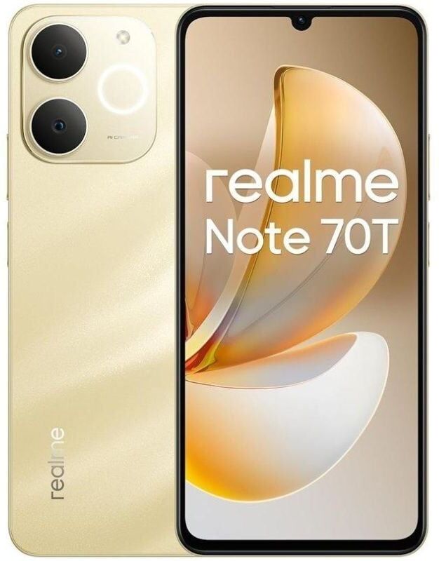 Smartphone Realme Note 70T 4GB/ 128GB/ 6.74'/ Dorado Playa