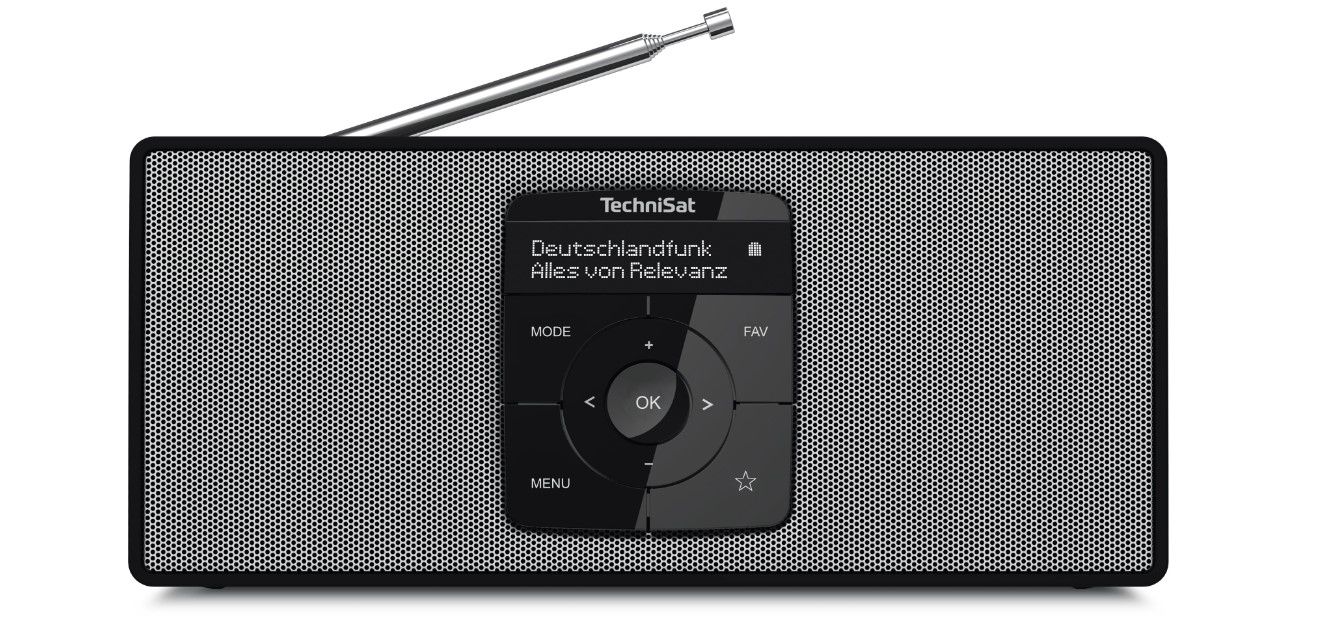 TechniSat DigitRadio 2S DAB+/UKW Tragbares Radio Bluetooth (Schwarz/Weiß) 0002/3911