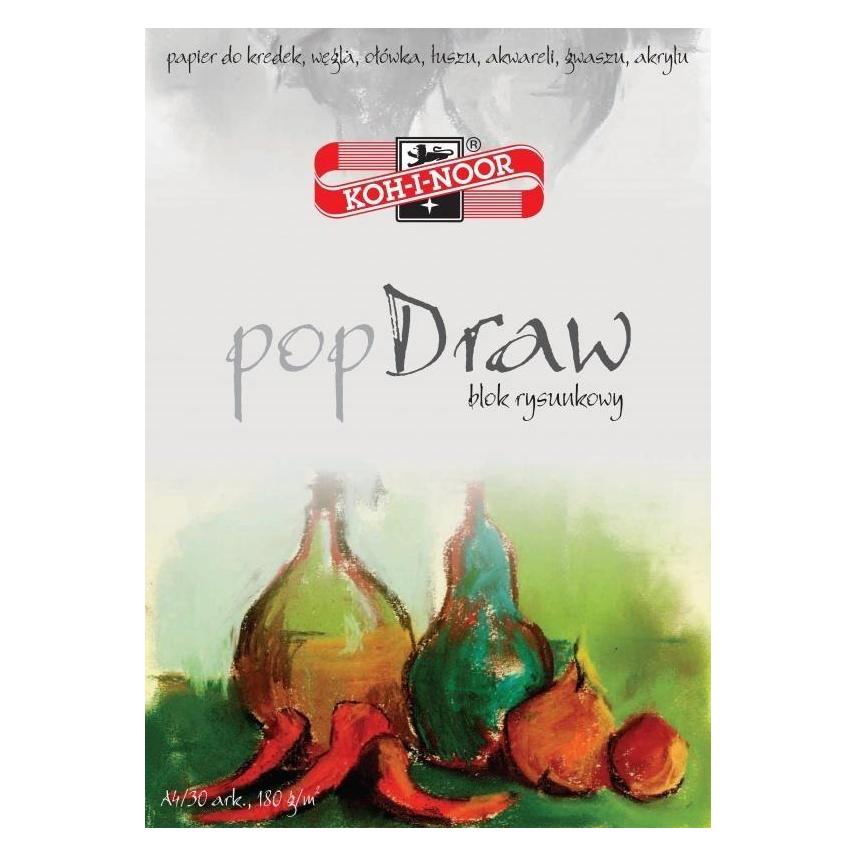 Koh-i-Noor Pop Draw Zeichenblock A4/30 Blatt 180g (A4, Blanko) (41960741)