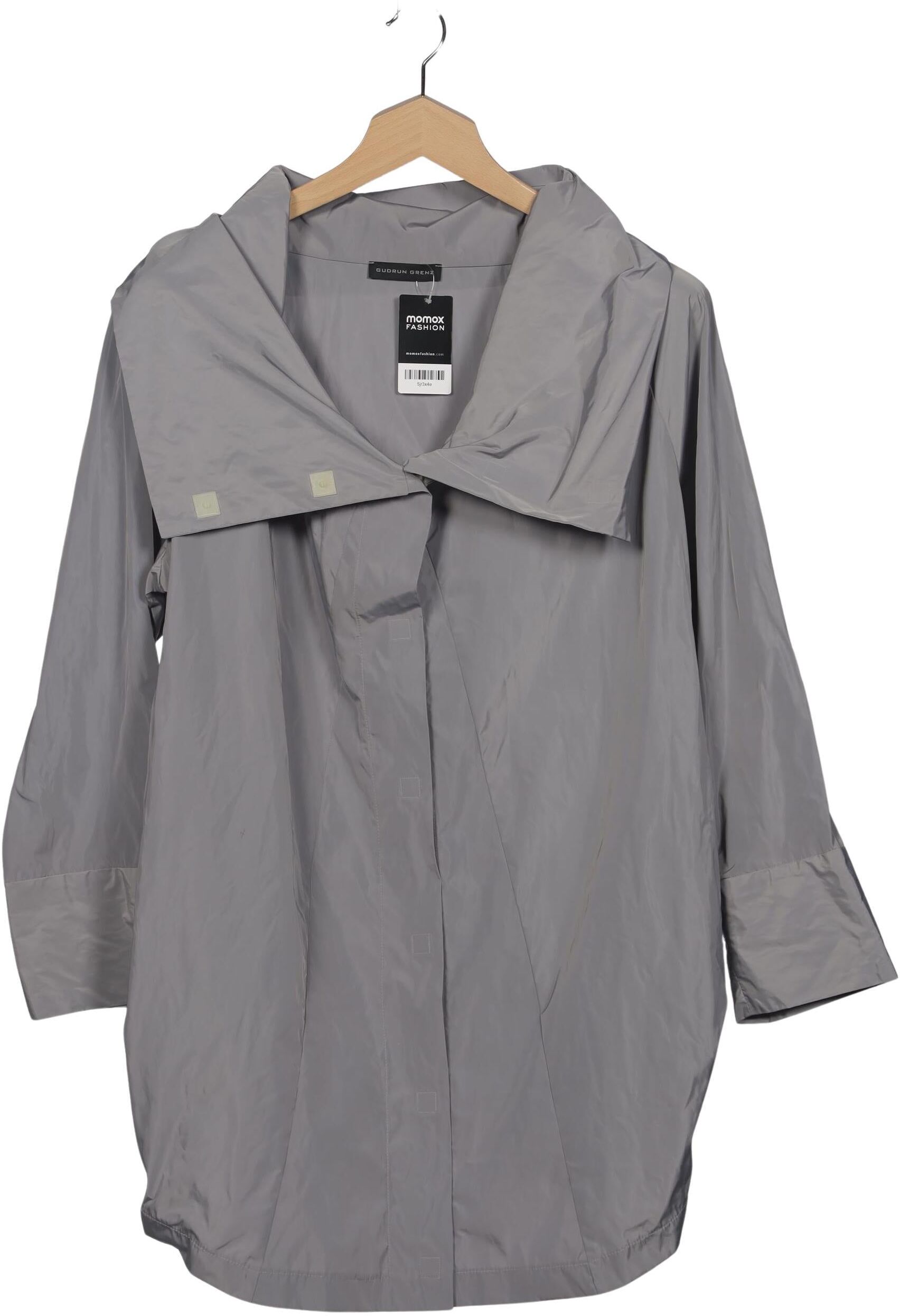 Gudrun Grenz Damen Mantel, Grau, Gr. Xxl, Synthetik - Second Hand