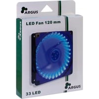 L-12025 120x120x25mm, Gehäuselüfter schwarz/blau, 120 mm