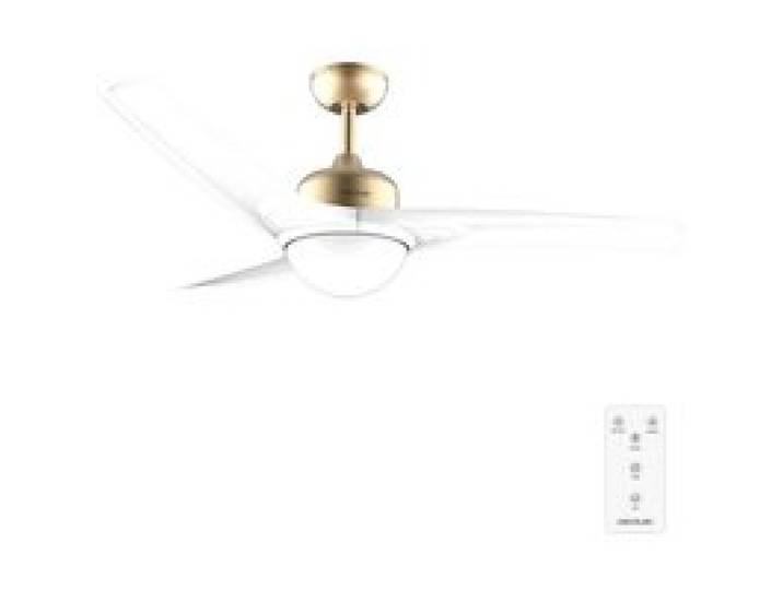 Cecotec Ventilateur de Plafond avec Lumière EnergySilence Aero 560 GoldWhite - 60 W Diamètre 132 cm LED 18 W et Télécommande