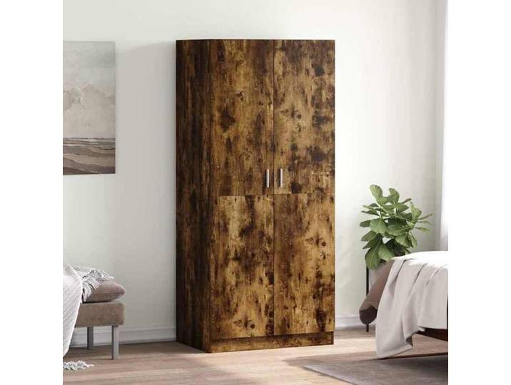 SALE 2026  Garde-robe Brun - Garde-robe Chêne fumé 80x52x180cm - bois d'ingénierie PRO421473527