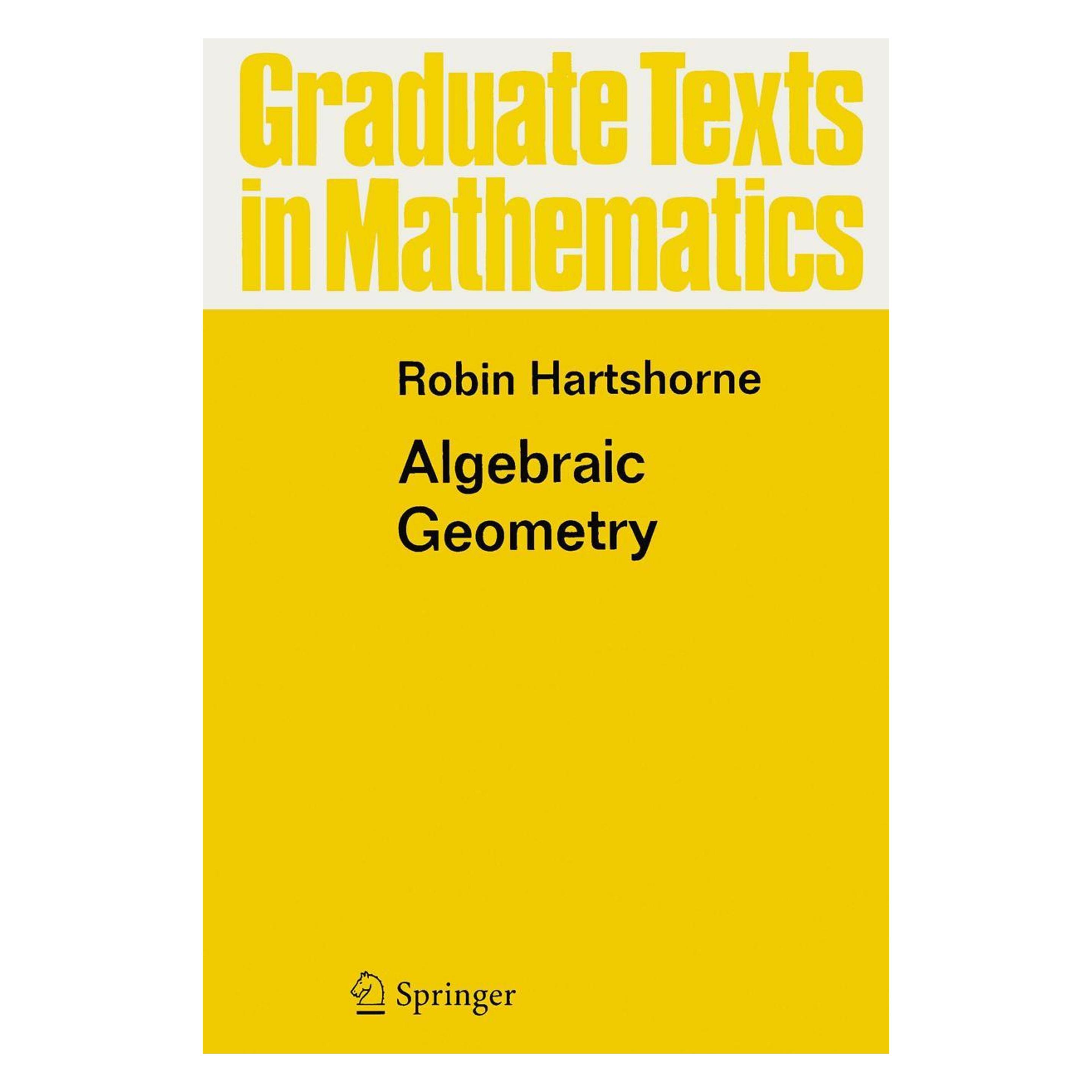 Springer Algebraic Geometry (Englisch, Hardcover, Robin Hartshorne) (9780387902449)