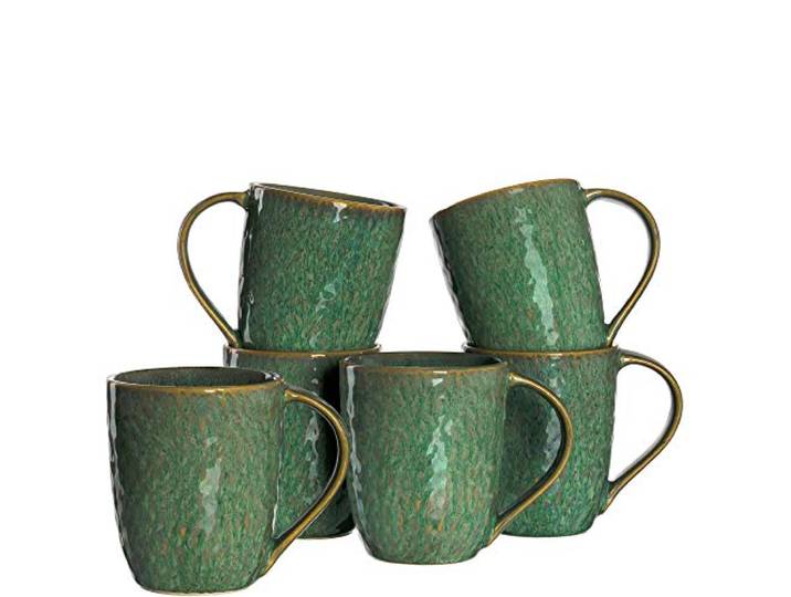 LEONARDO HOME Matera 018543 Lot de 6 gobelets en céramique Vert
