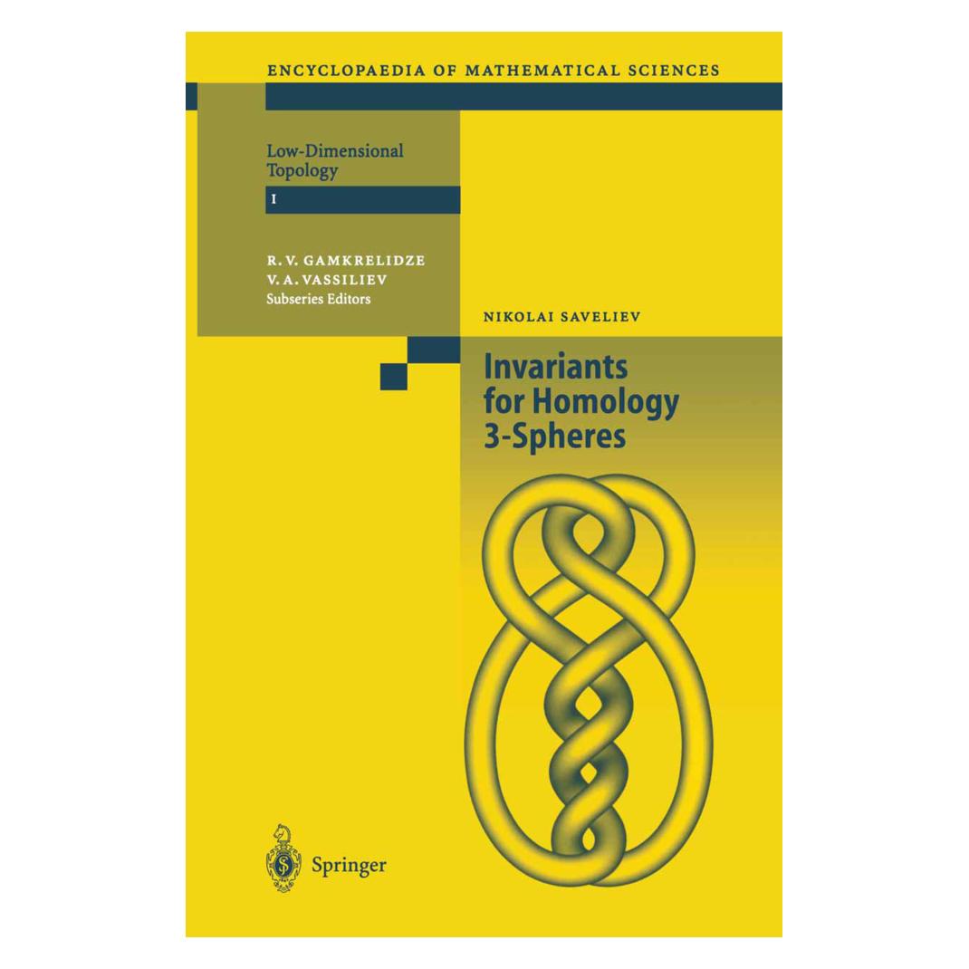Springer Invariants of Homology 3-Spheres (Englisch, Softcover, Nikolai Saveliev) (55375387)